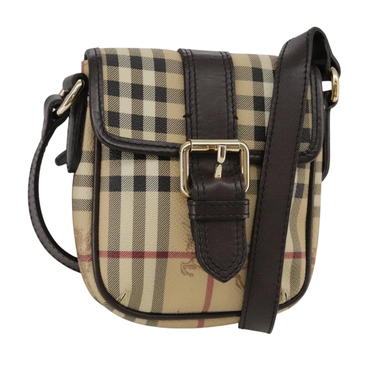 Burberry Nova Check Shoulder Bag Canvas Beige Shoulder Bag 59