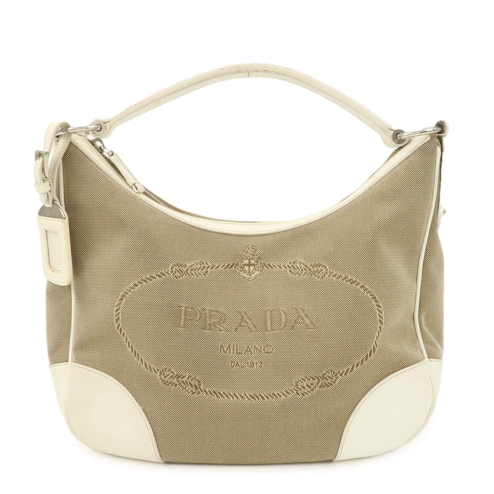 Shoulder Bag Jacquard Hand Bag Leather Canvas Logo