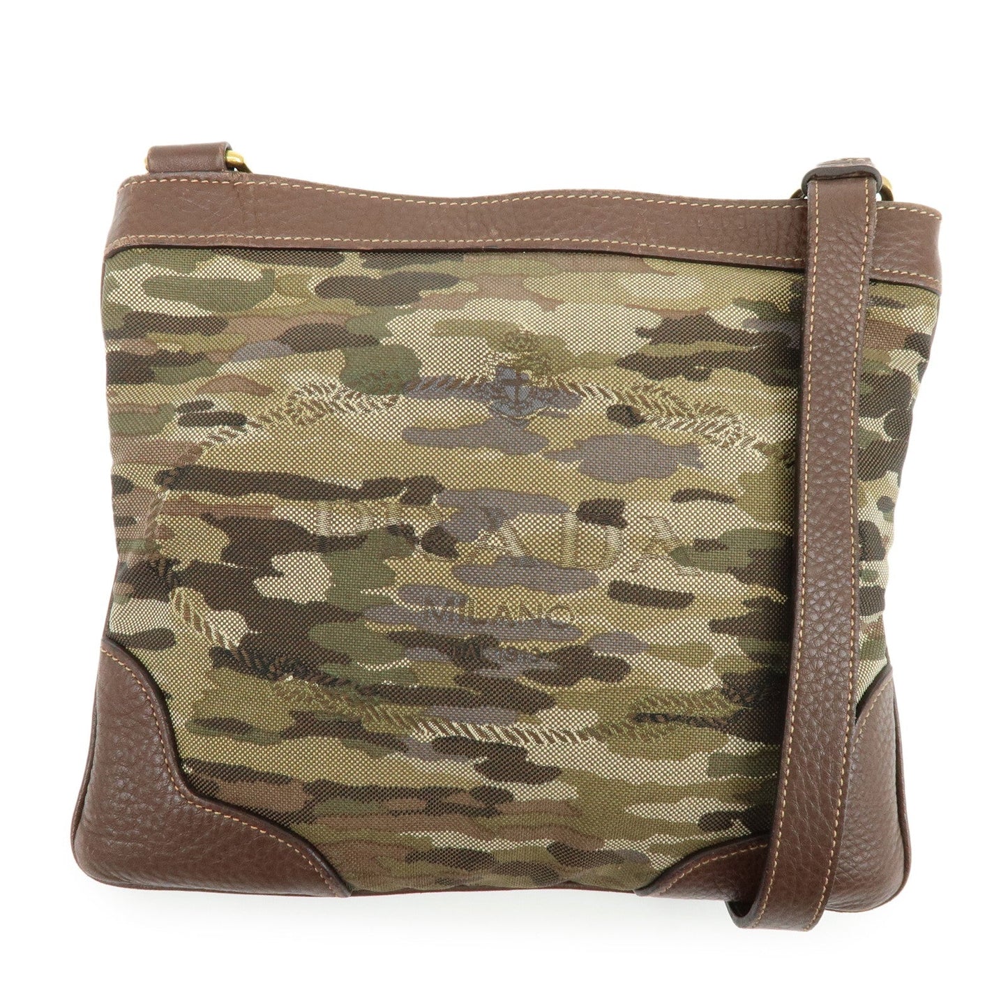 Crossbody Bag Jacquard Shoulder Bag Camouflage Leather Logo