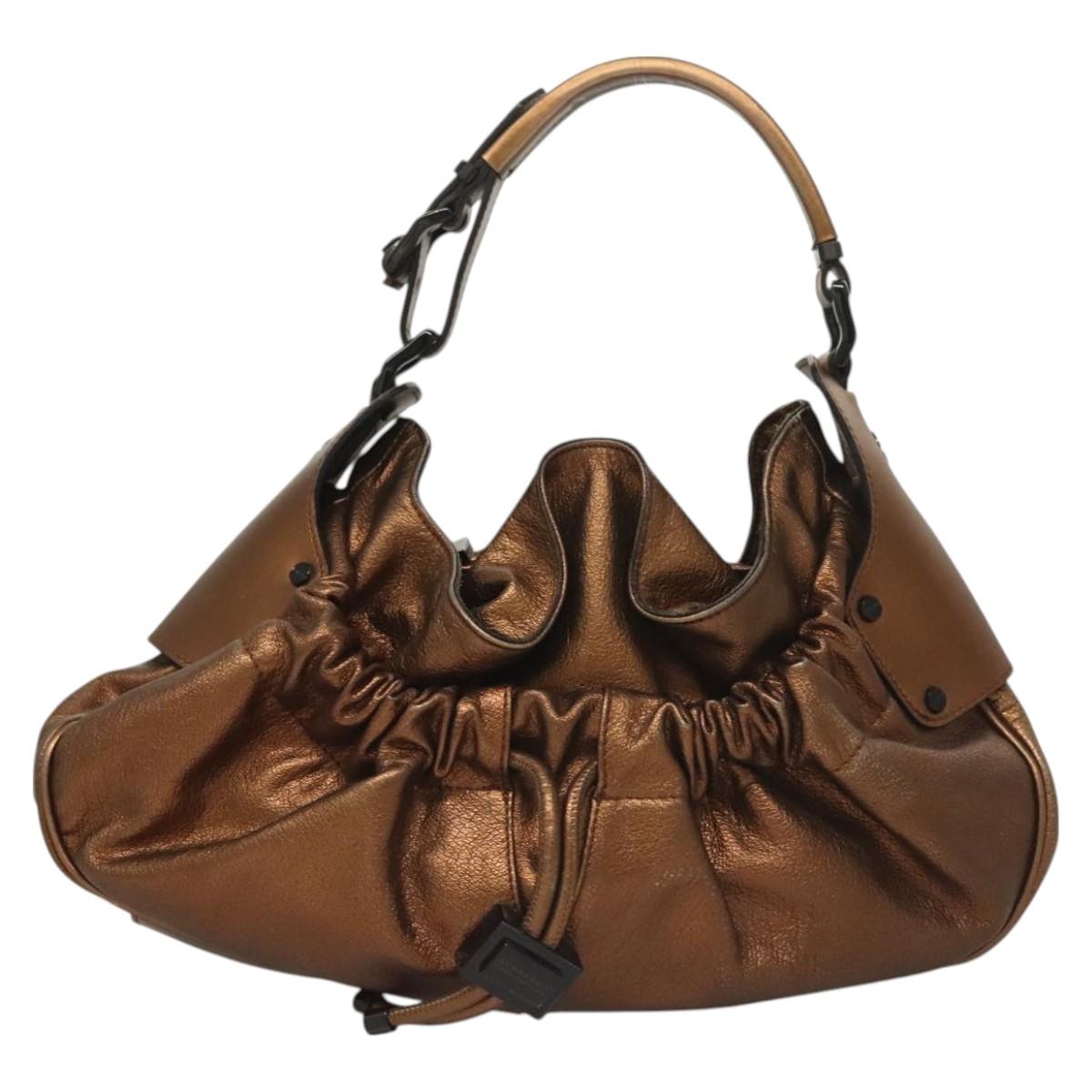 Burberry Woodbury Shoulder Bag Leather Brown