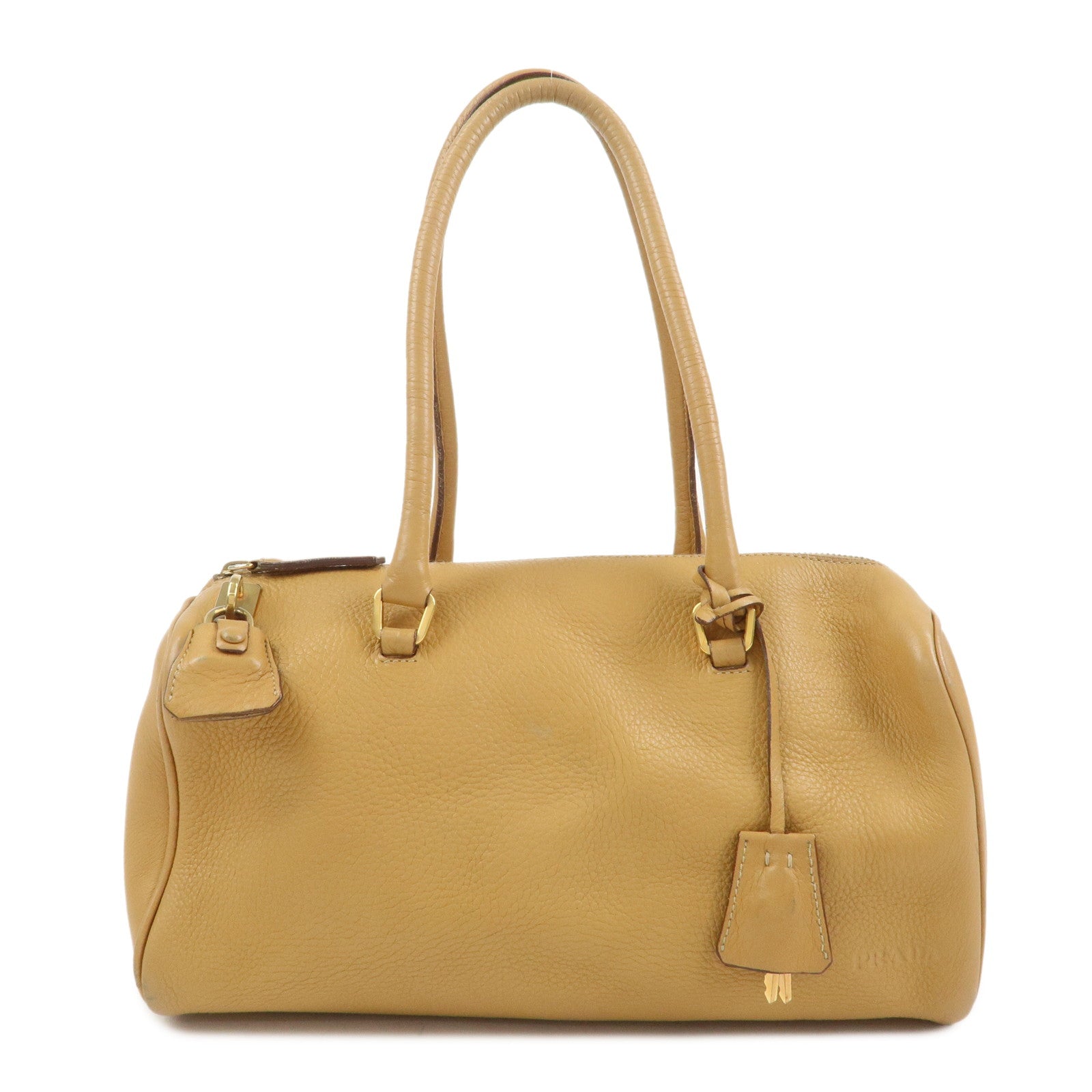 Hand Bag Boston Bag Hand Bag Leather Beige Handbag