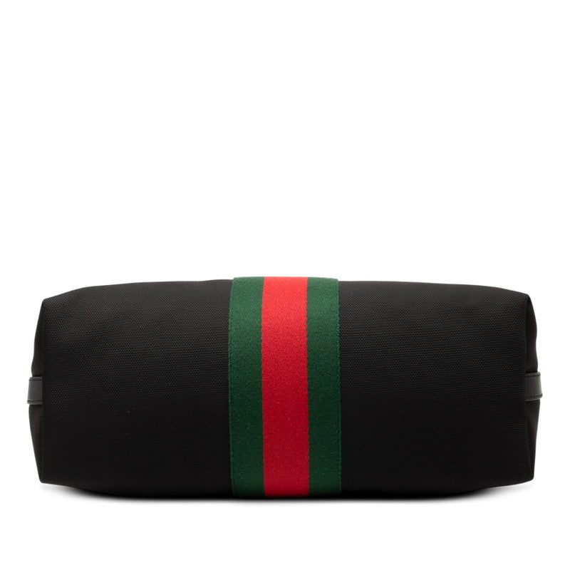 Gucci Sheline Line 2Way Bag Leather Nylon Travel Bag