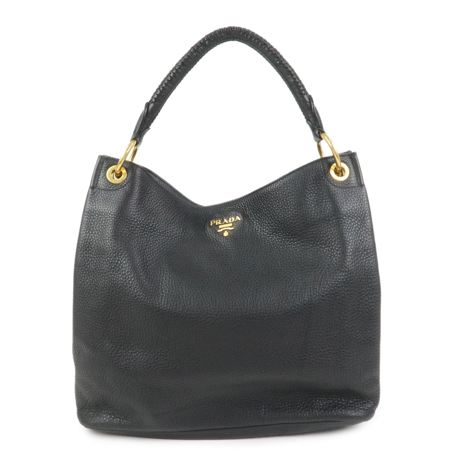 Shoulder Bag Hand Bag 5 Leather Black Logo