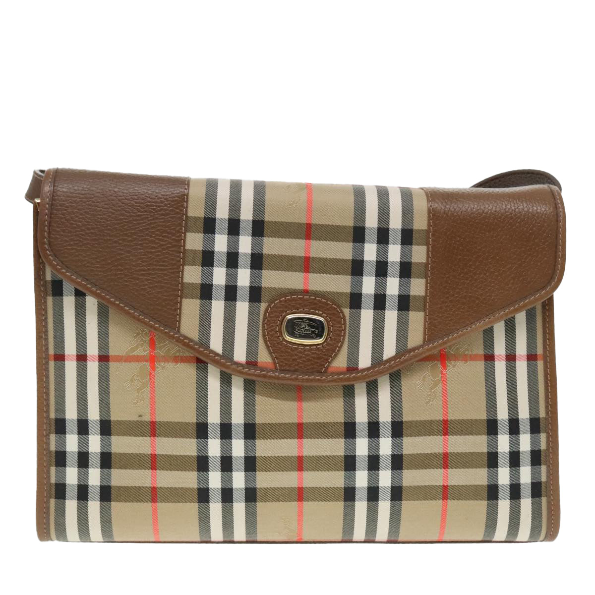 Burberry Nova Check Shoulder Bag Canvas Beige Shoulder Bag 86