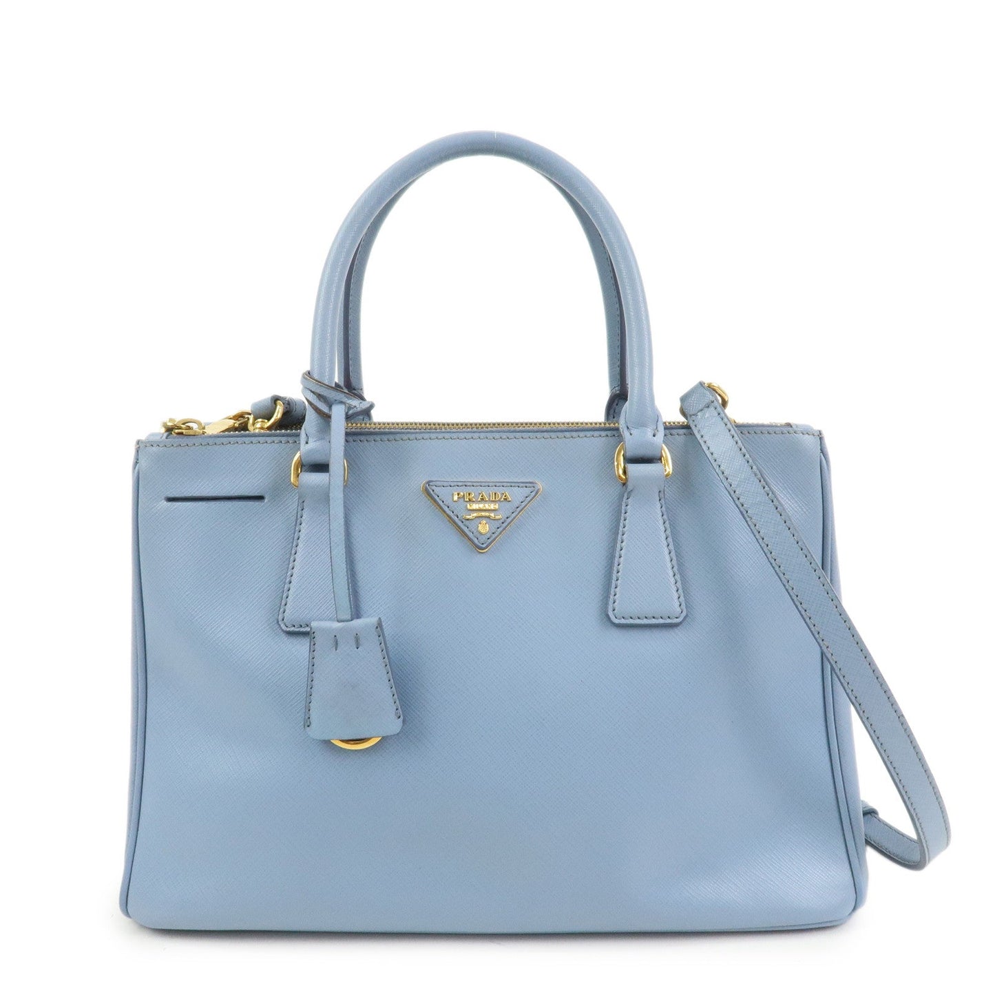 Shoulder Bag Triangle Galleria 2Way Bag Light Blue Logo