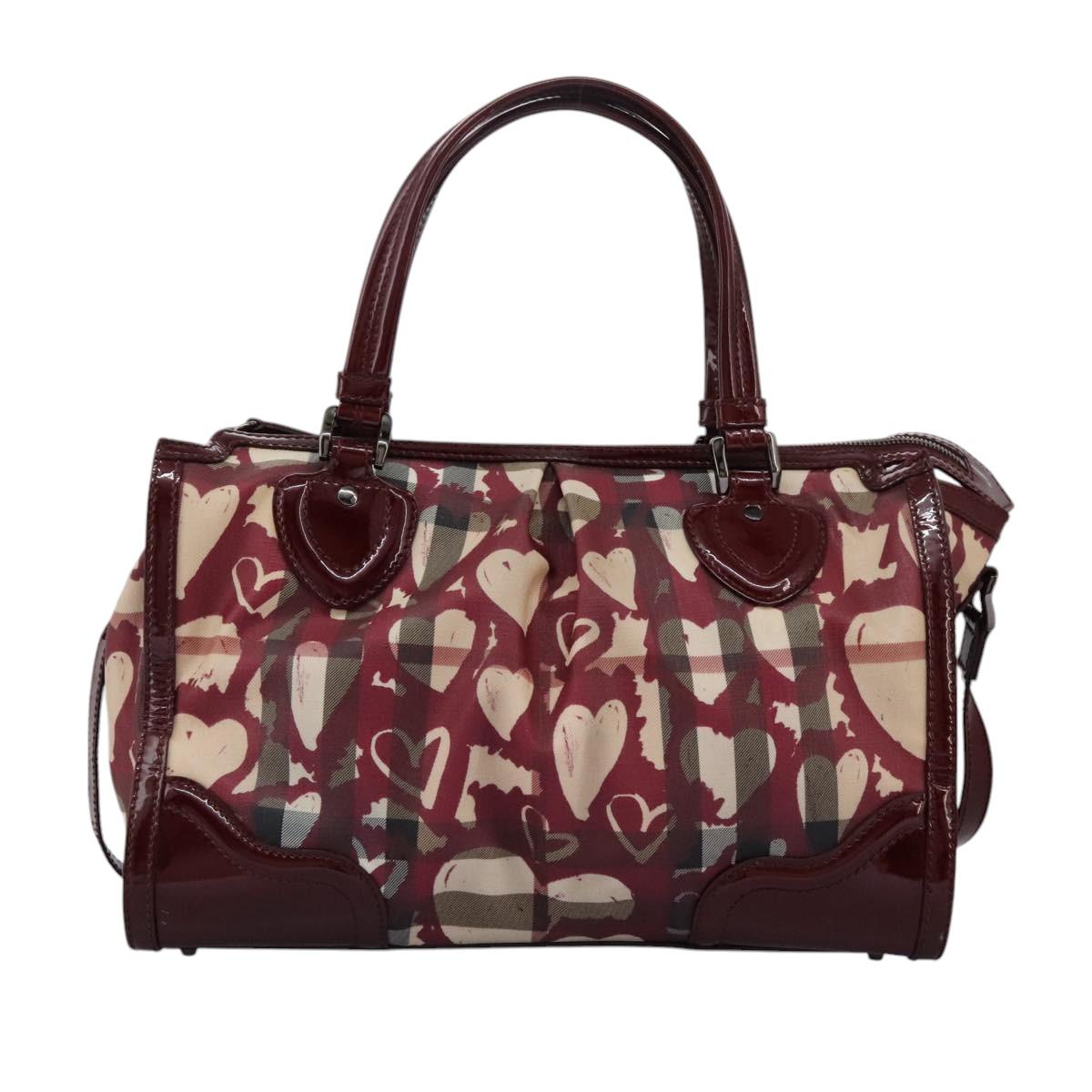 Burberry Heart Burgundy Travel Bag Canvas