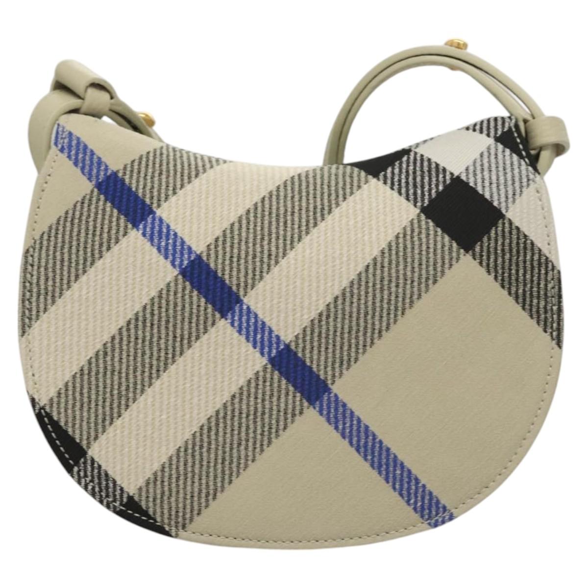 Burberry Grey Shoulder Bag Canvas Gray