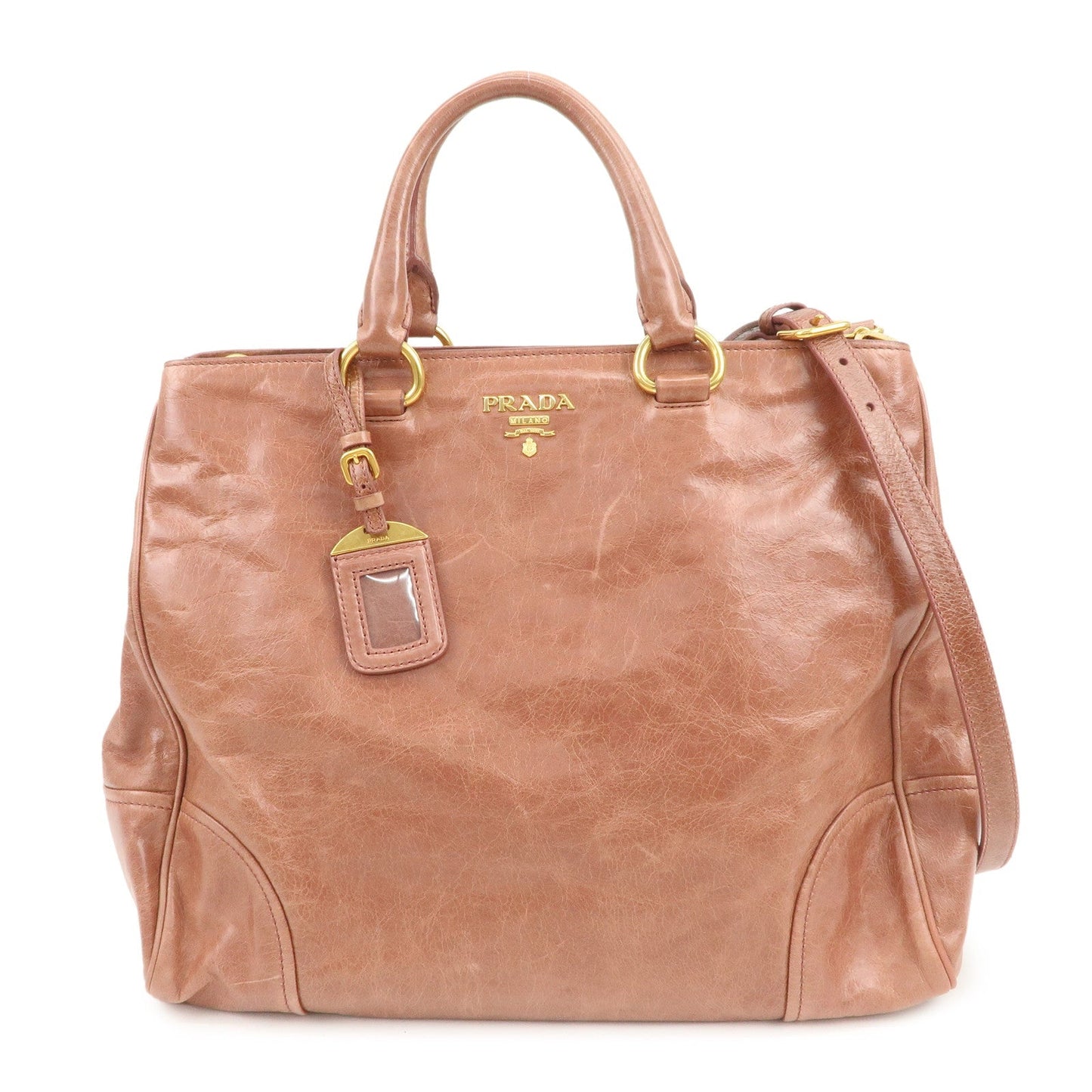 Shoulder Bag 2Way Bag Hand Bag Leather Pink Logo