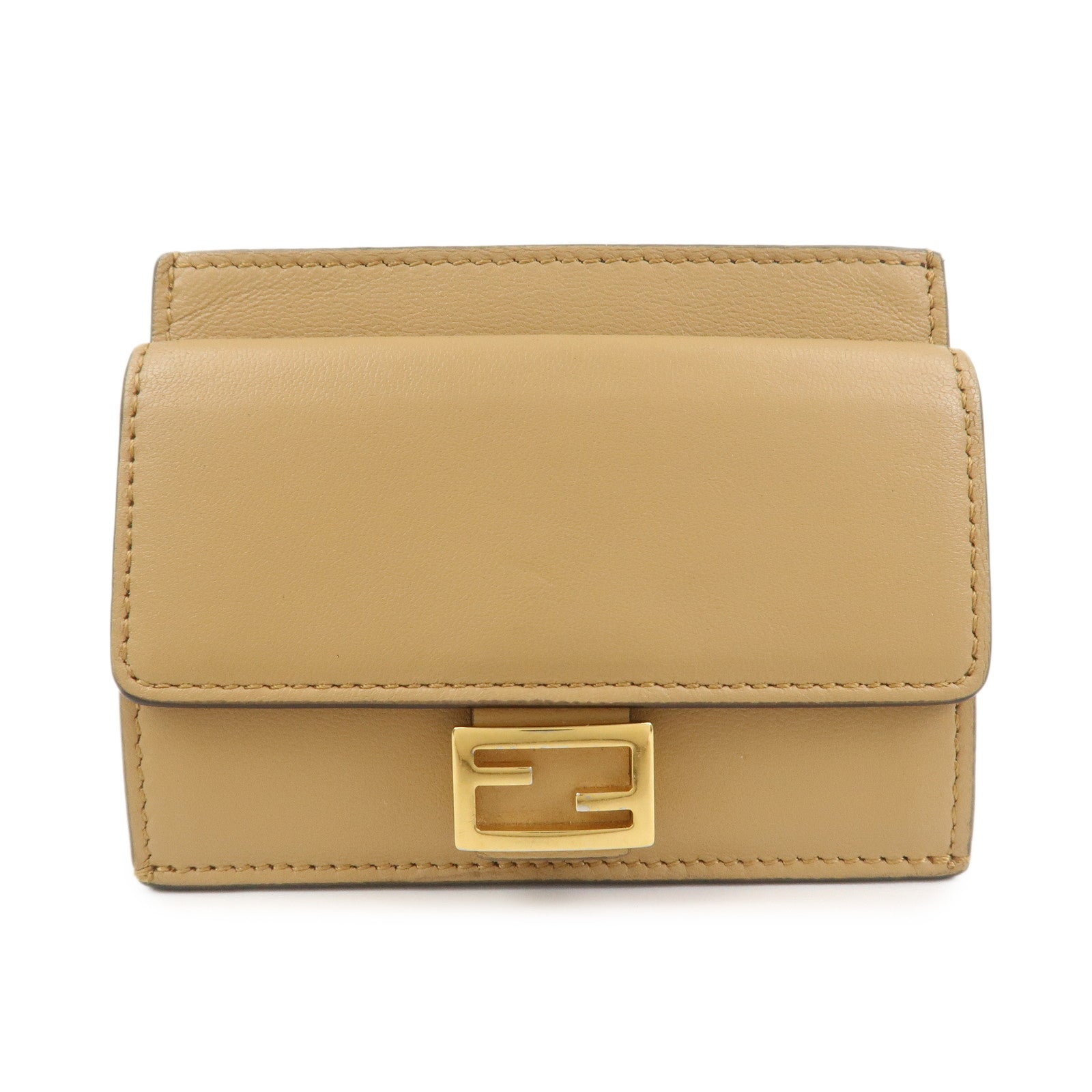Zucca Baguette Card Case Light Leather Brown Shoulder Bag