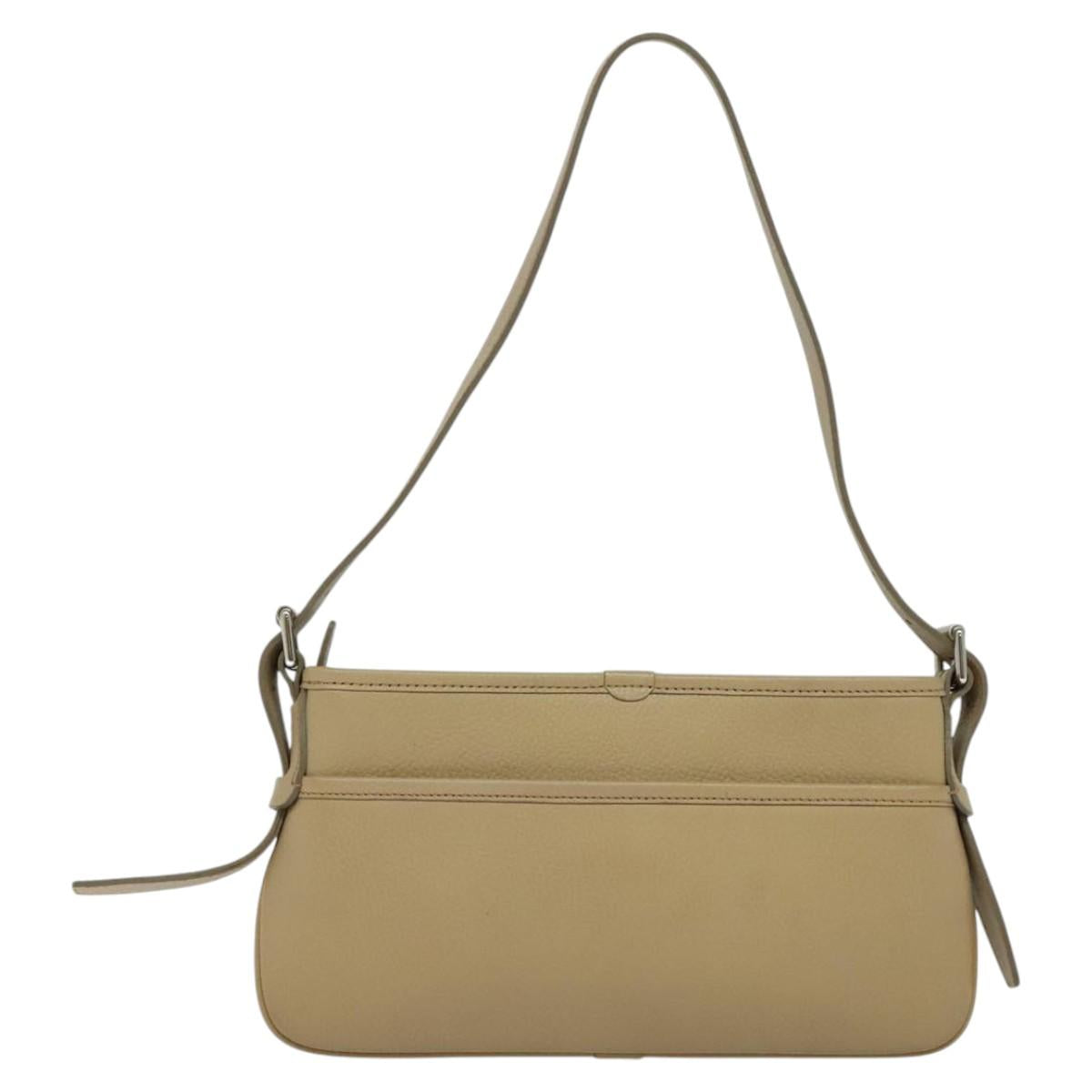 Burberry Shoulder Bag Leather Beige