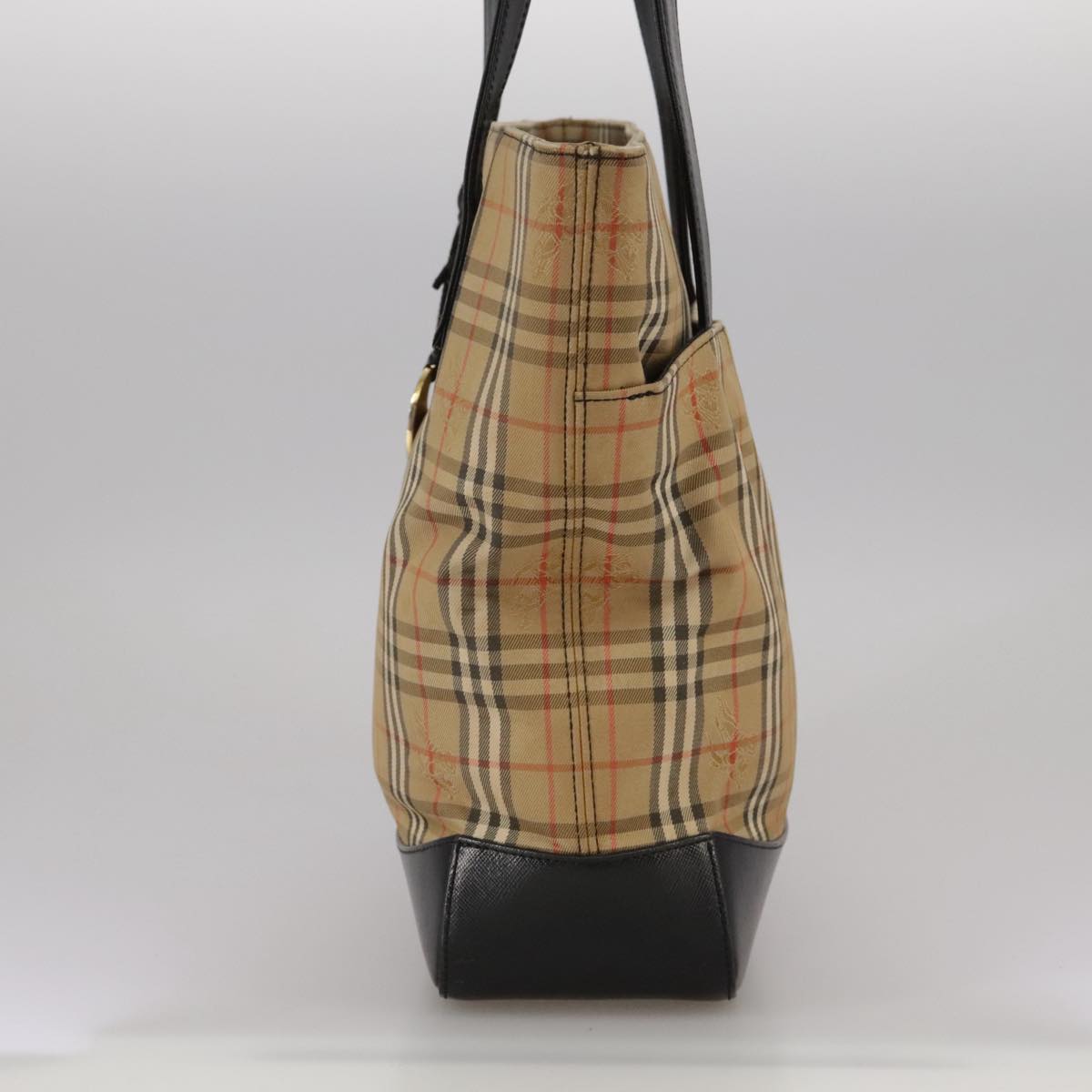 Burberry Nova Check Tote Bag Canvas Beige Tote Bag 126