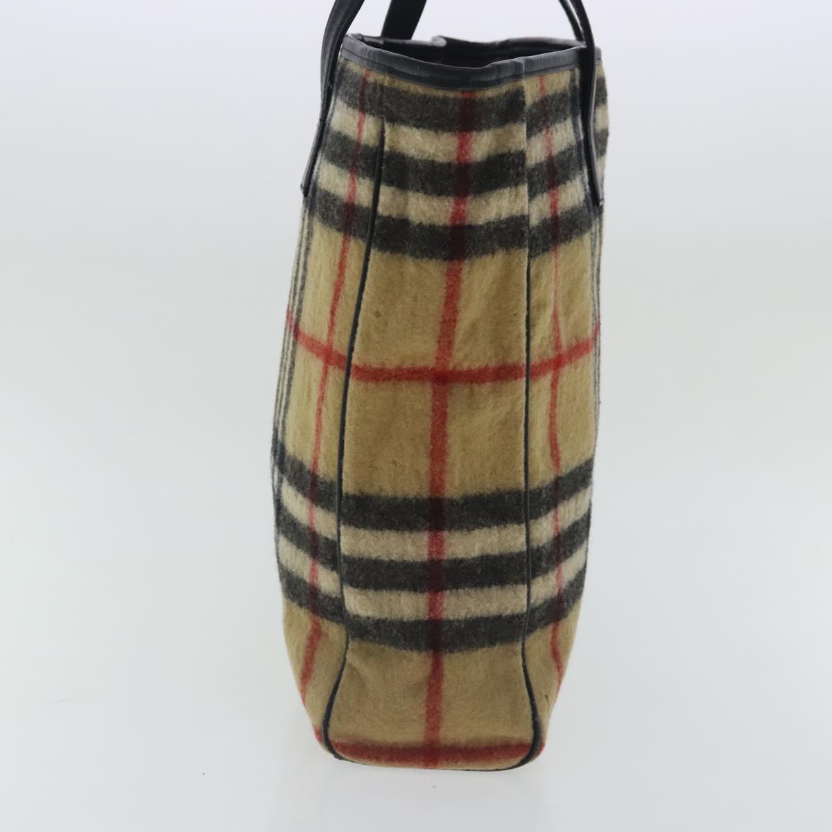 Burberry Nova Check Wool Tote Bag Beige