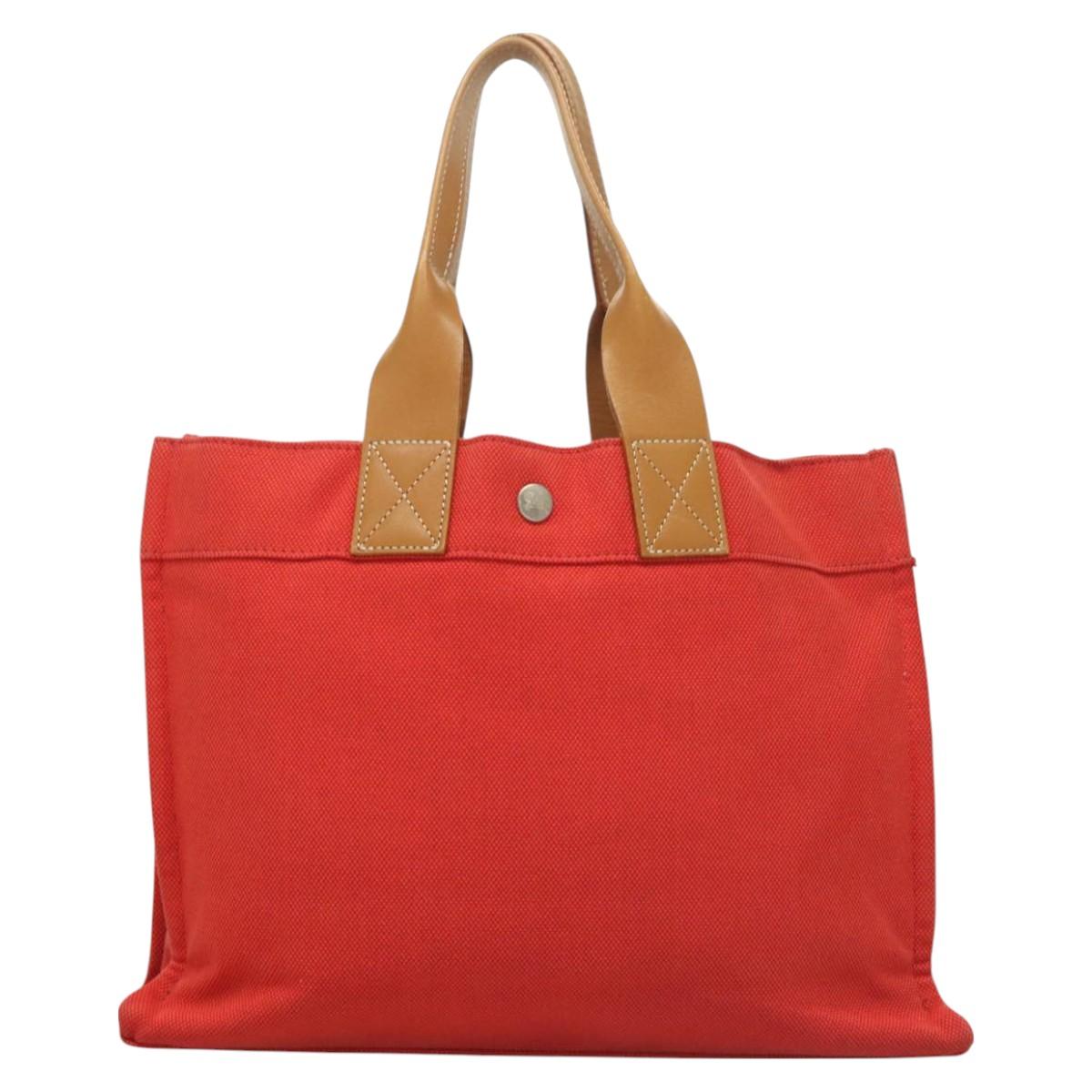Burberry Tote Bag Canvas Red