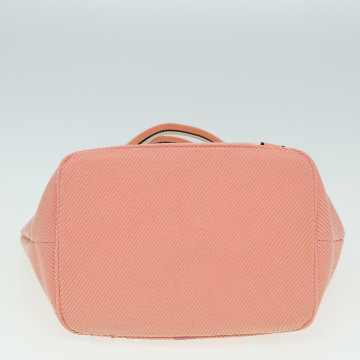 Burberry Label Tote Bag Canvas Blue Pink