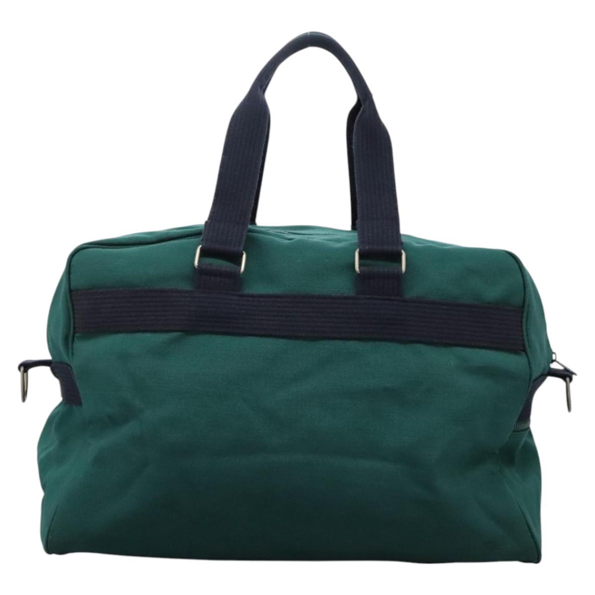 Burberry Travel Bag Canvas Green Logo