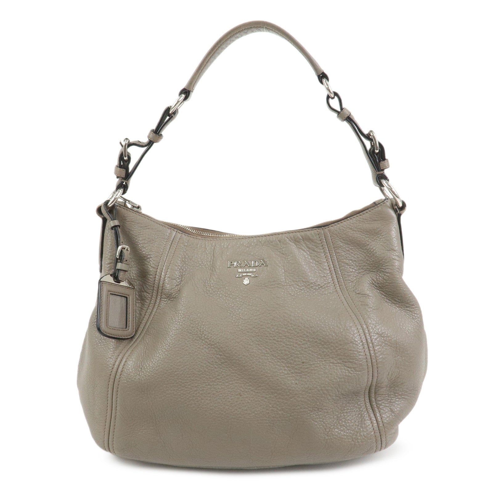 Shoulder Bag Hand Bag Leather Gray