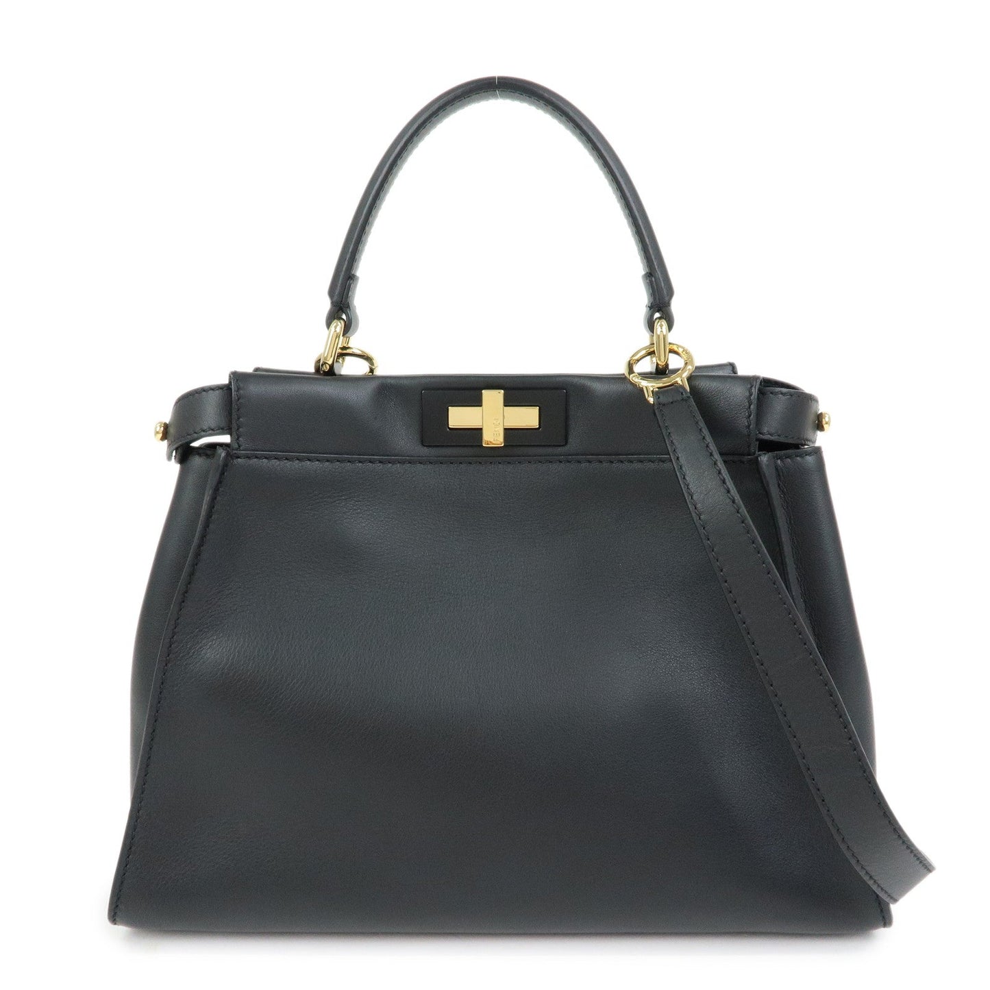 Shoulder Bag Peekaoo Calf 2Way Bag Hand Bag Leather Calf Leather