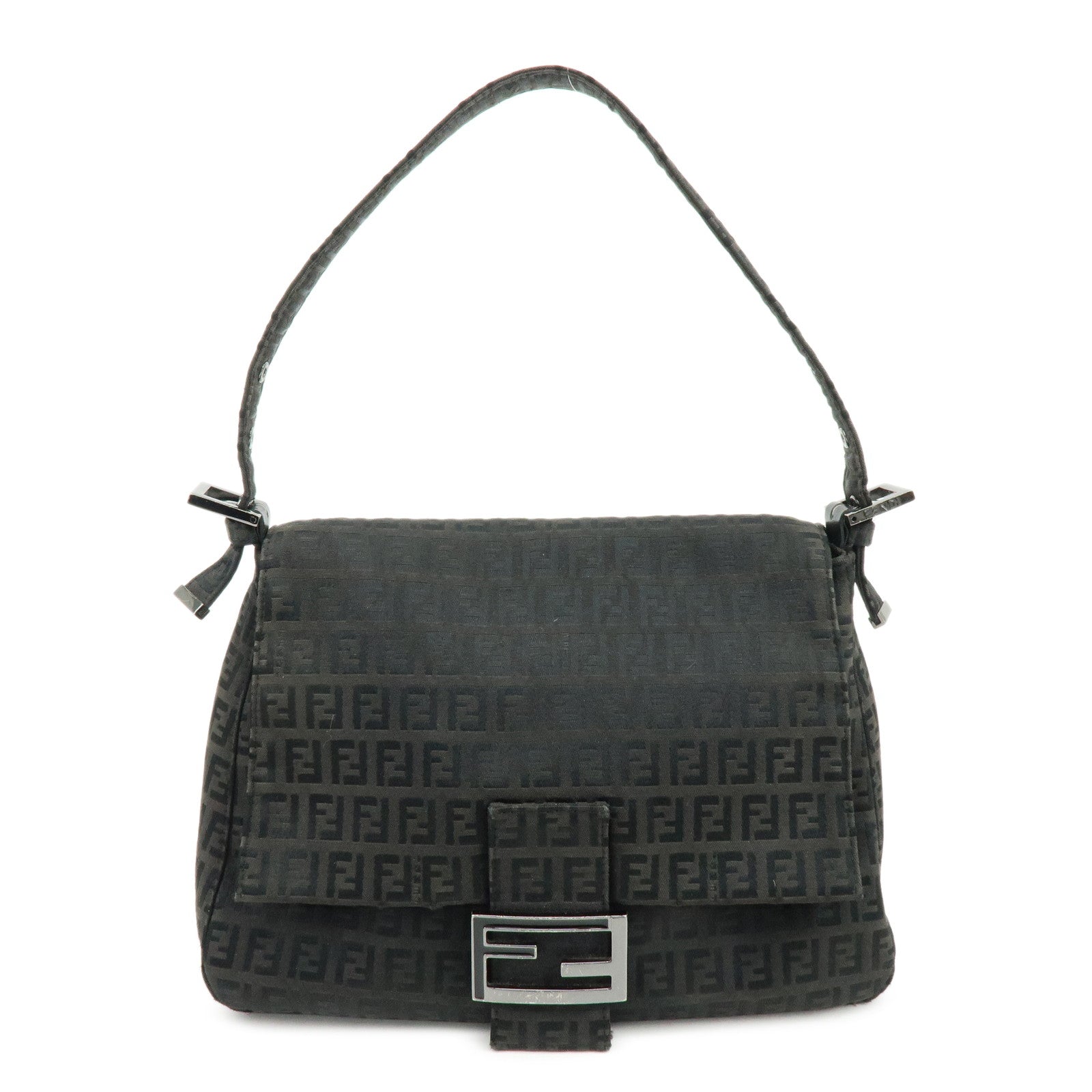 Shoulder Bag Zuccino Mamma Baguette Canvas Black
