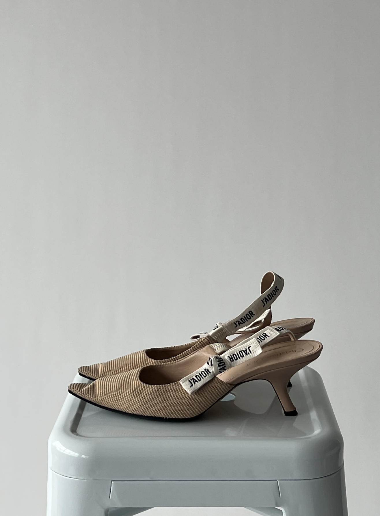 Dior Sling Bag Sling Backs - Nude Fabric