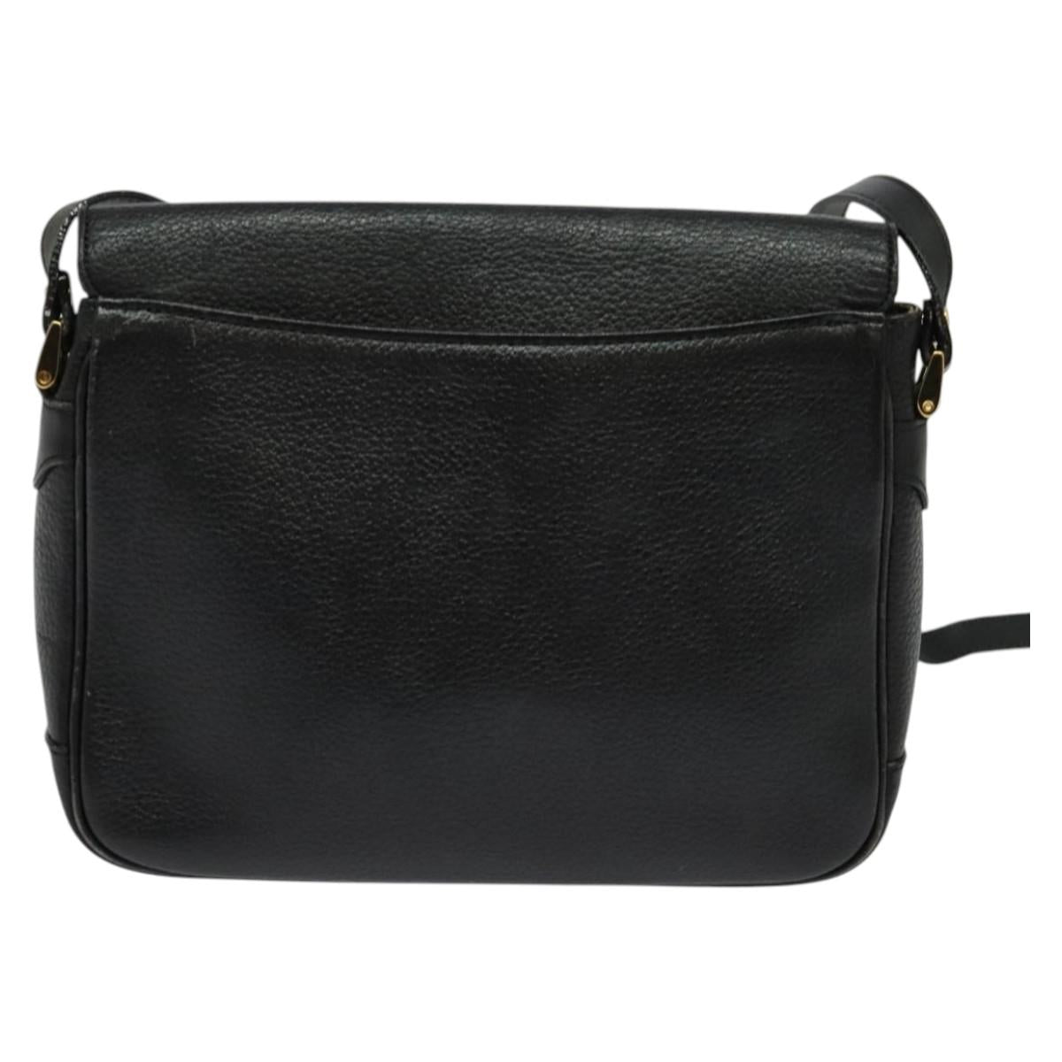 Burberry Nova Check Shoulder Bag Leather Black Shoulder Bag 3
