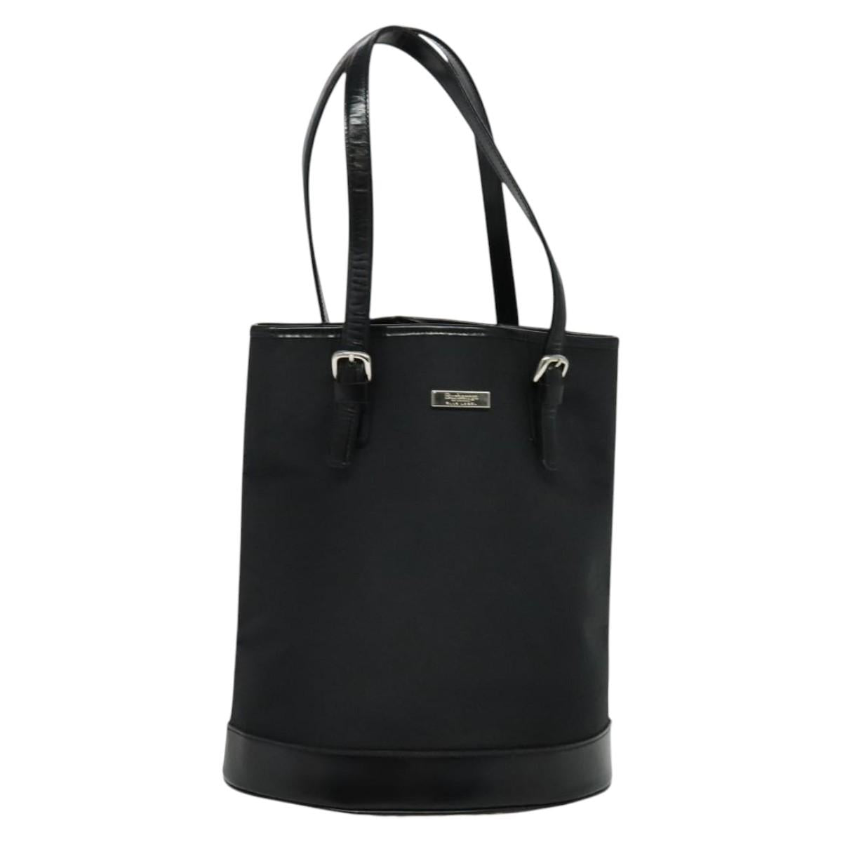 Burberry Nova Check Shoulder Bag Nylon Black
