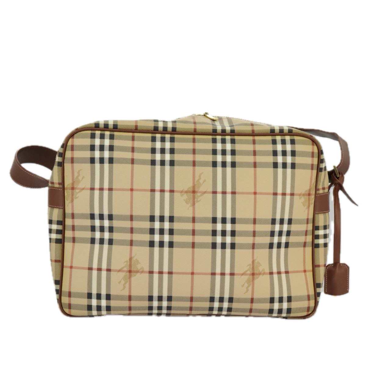 Burberry Nova Check Shoulder Bag Canvas Beige Shoulder Bag 46