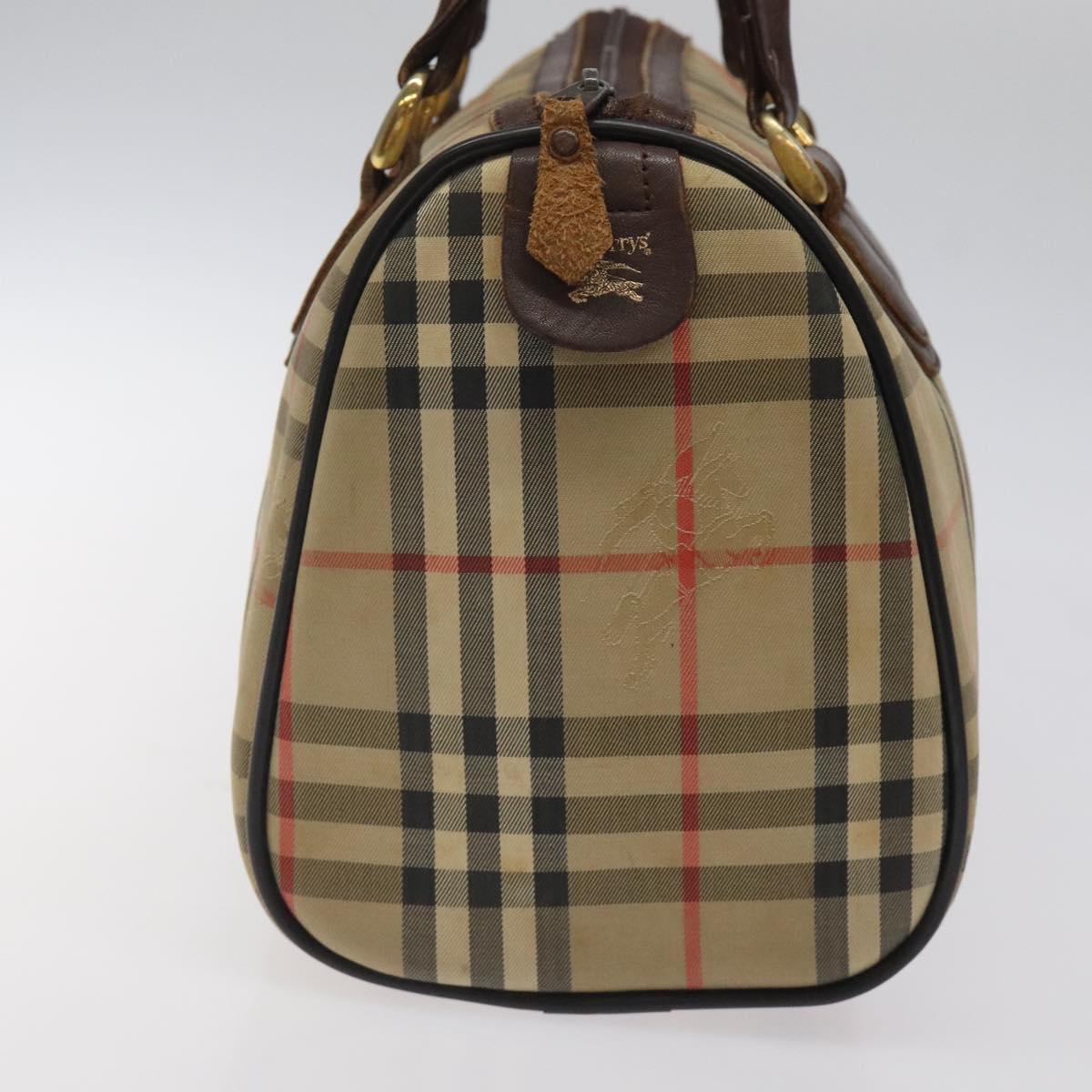 Burberry Nova Check Travel Bag Canvas Beige Travel Bag 1