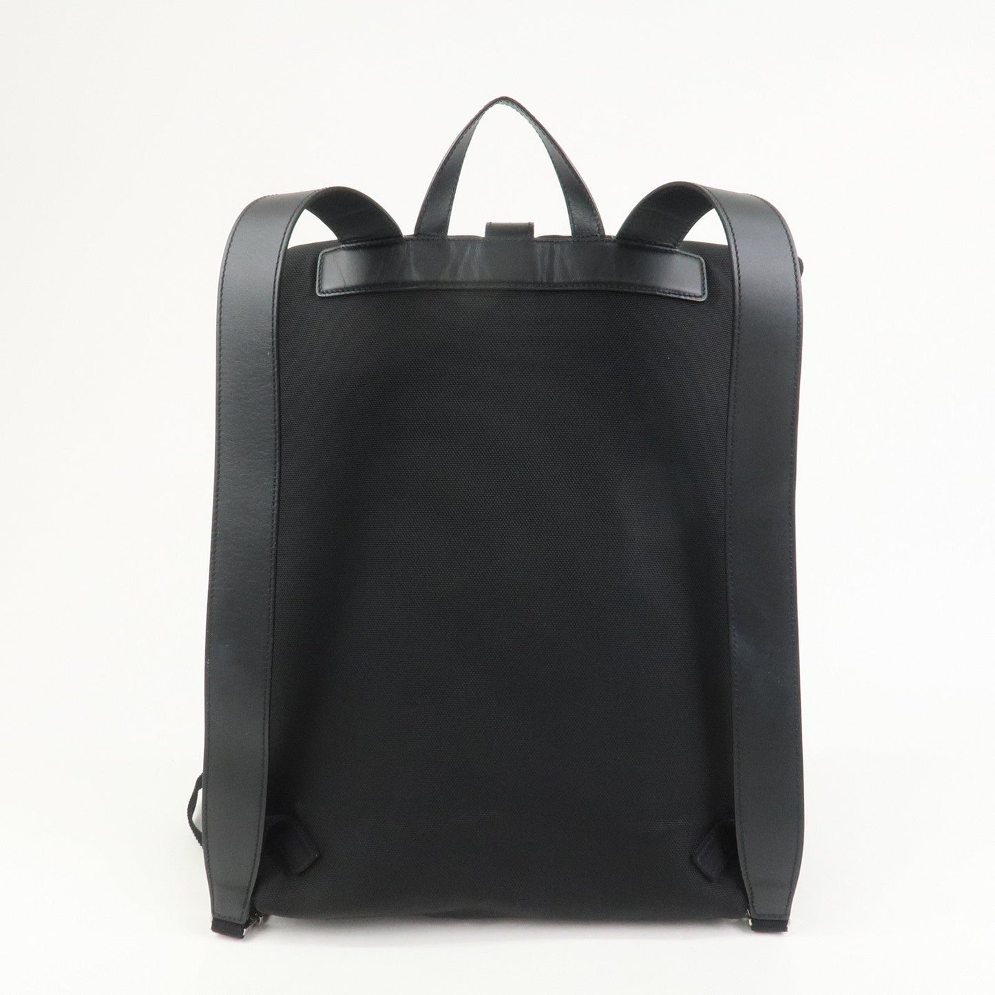 GUCCI Sherry Canvas Leather Backpack Rucksack Black 619749