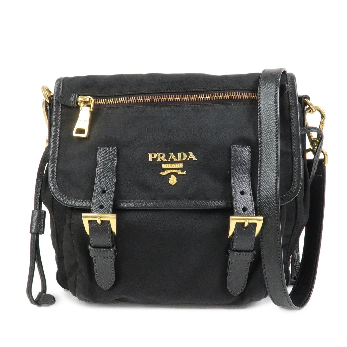 Crossbody Bag Shoulder Bag Leather Nylon Saffiano