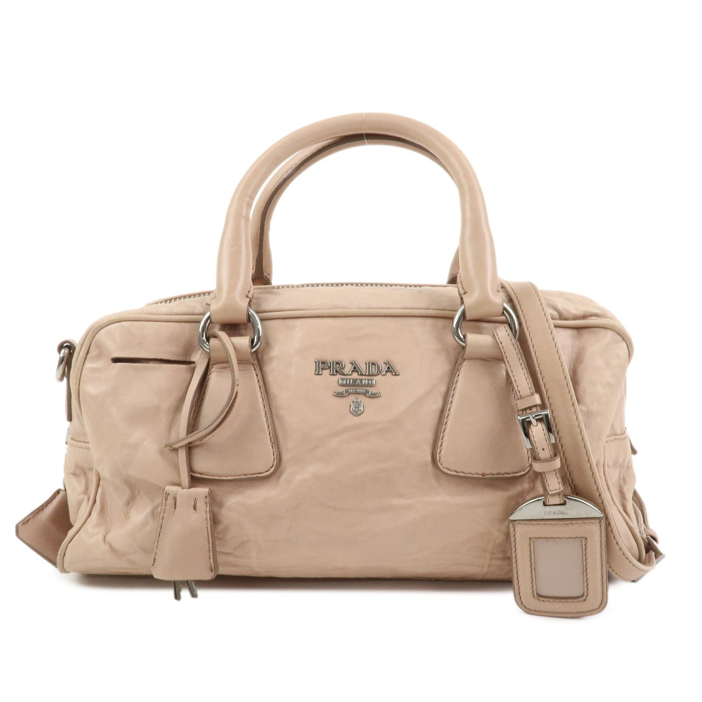 Shoulder Bag Nappa 2Way Bag Hand Bag Light Leather Pink