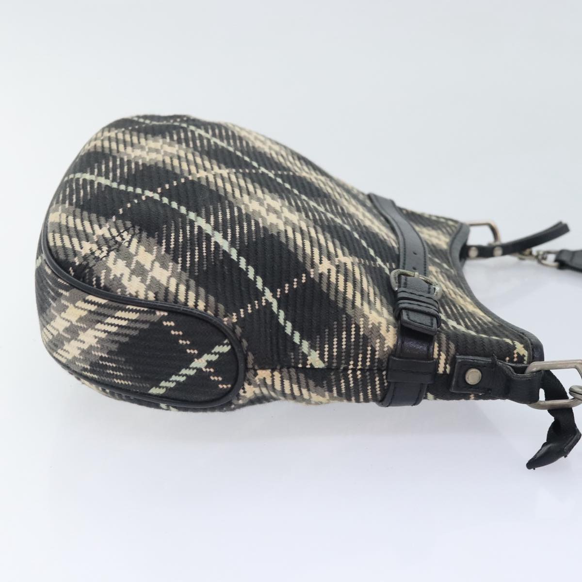 Burberry Nova Check Shoulder Bag Canvas Black