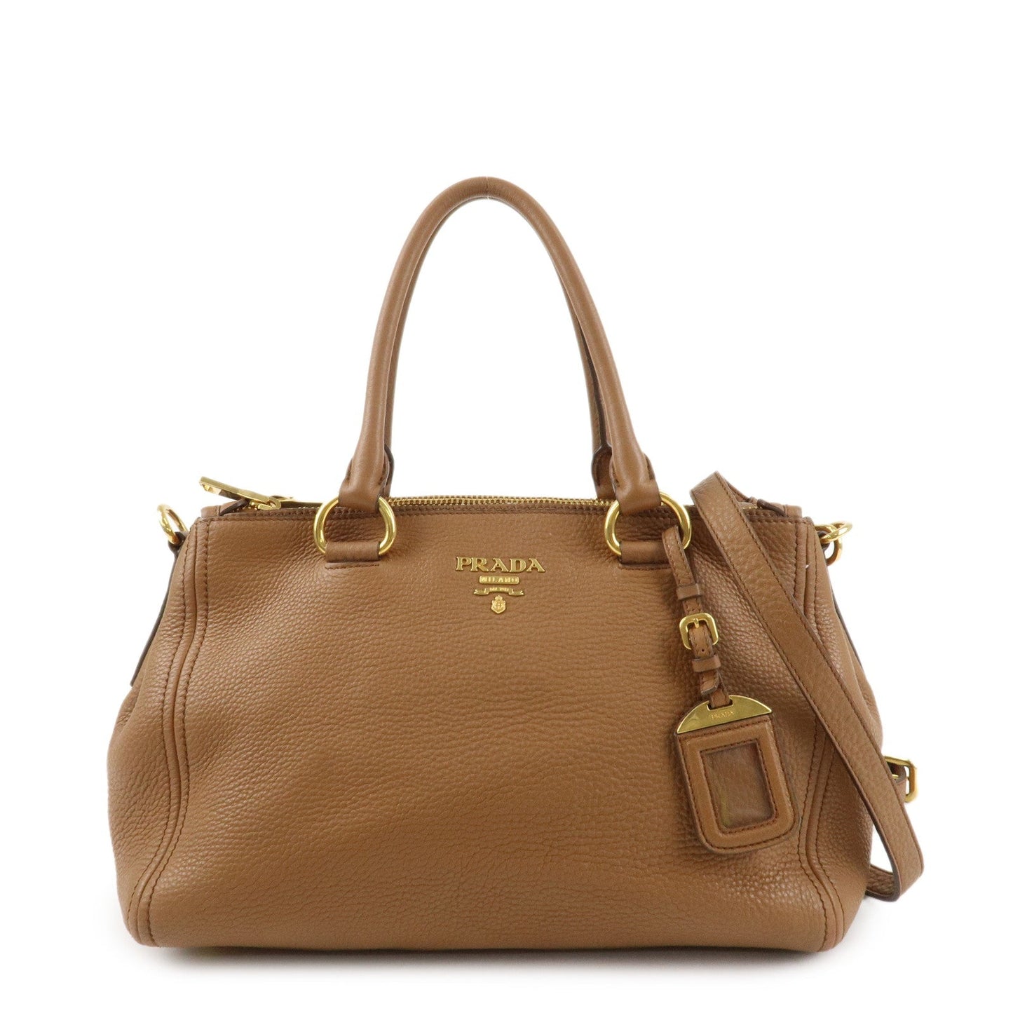 Tote Bag VIT. Calf 2Way d Leather Calf Leather Brown