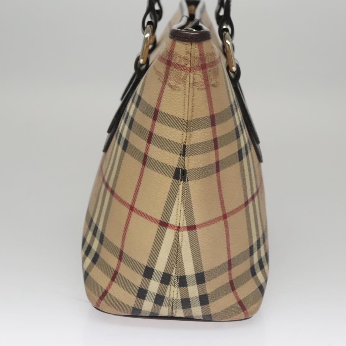 Burberry Nova Check Tote Bag Canvas Beige Tote Bag 95
