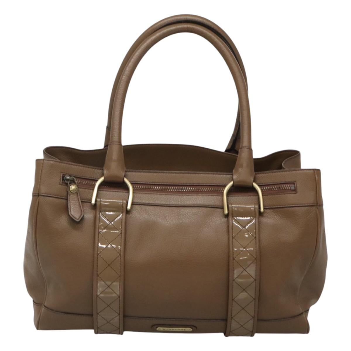 Burberry Tote Bag Leather Beige Leather Tote Bag