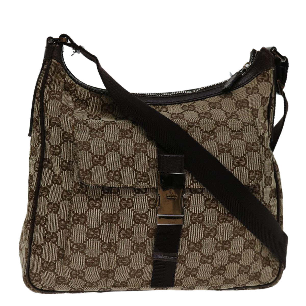Gucci Gg Canvas Brown Canvas Shoulder Bag