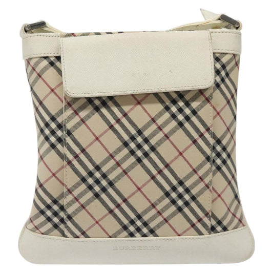 Burberry Nova Check Shoulder Bag Canvas Beige Shoulder Bag 48