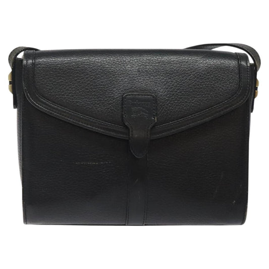Burberry Nova Check Shoulder Bag Leather Black
