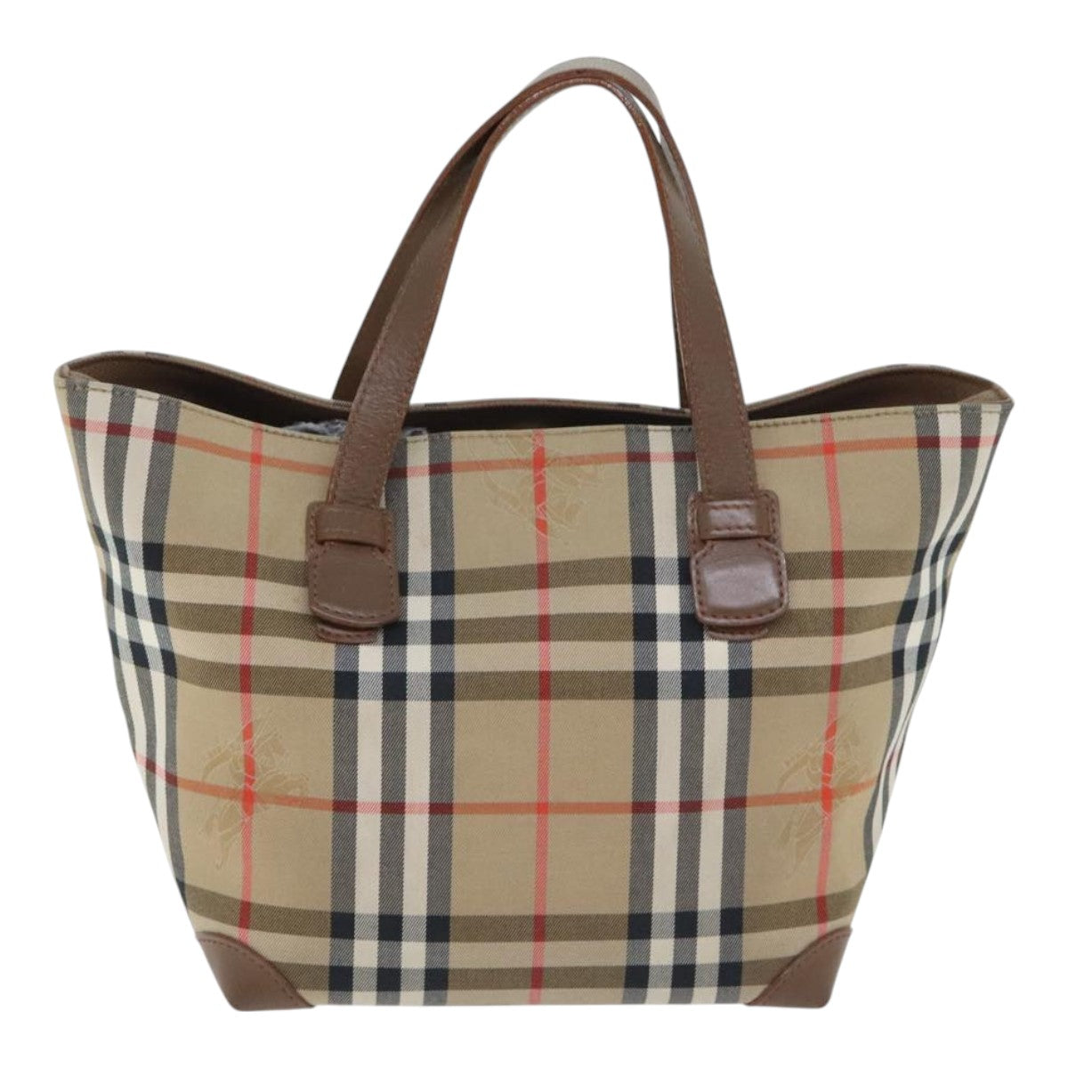 Burberry Nova Check Tote Bag Canvas Beige Tote Bag 127