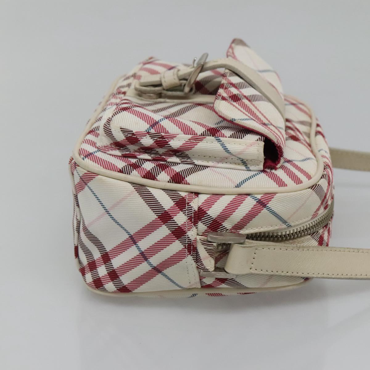 Burberry Nova Check Shoulder Bag Nylon Red