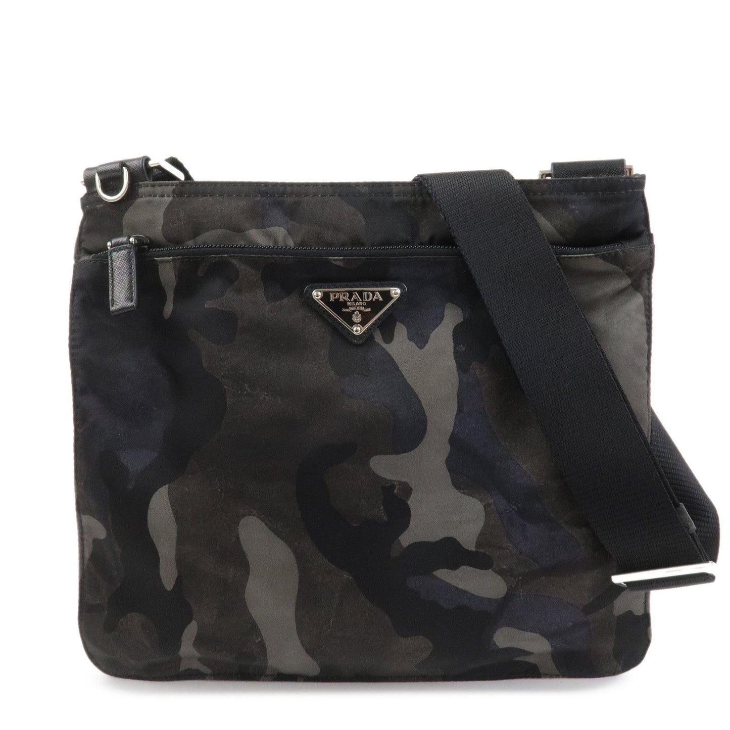 Shoulder Bag Triangle Camoflage Nylon Black Logo