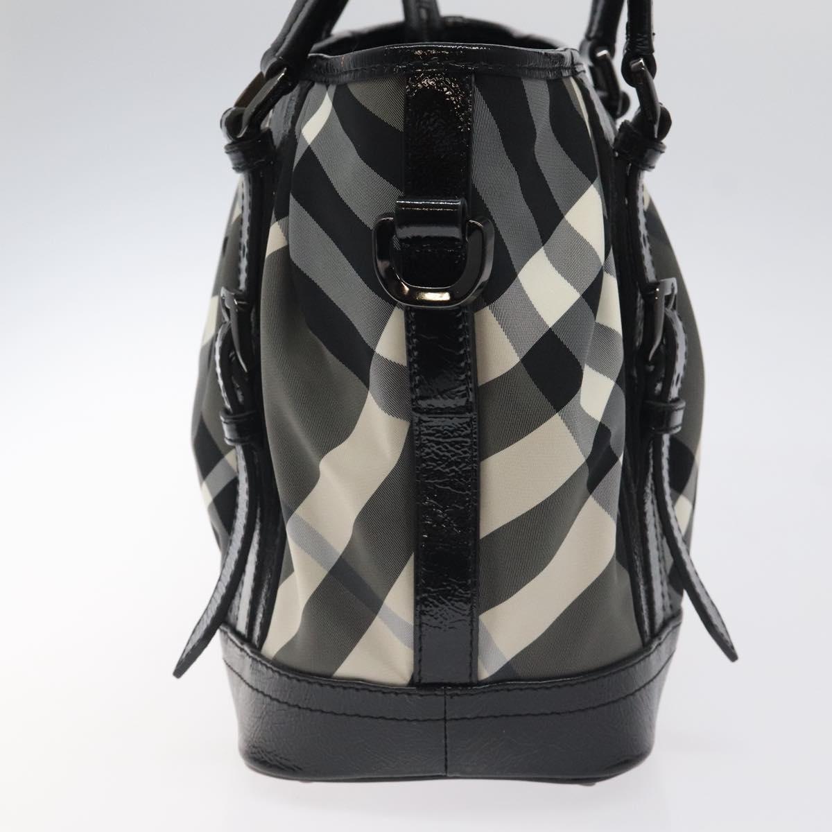 Burberry Nova Check Tote Bag Nylon Black