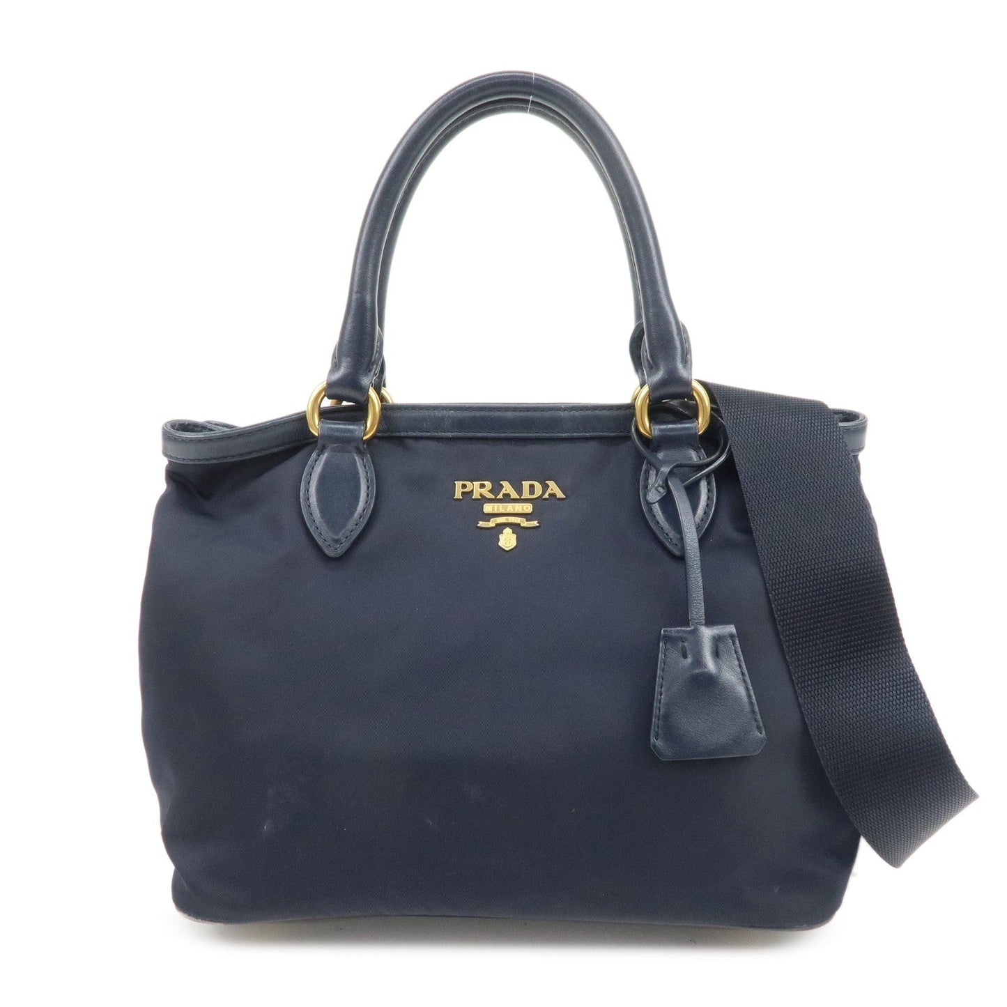 Shoulder Bag 2Way Bag Hand Bag Nylon Navy Logo