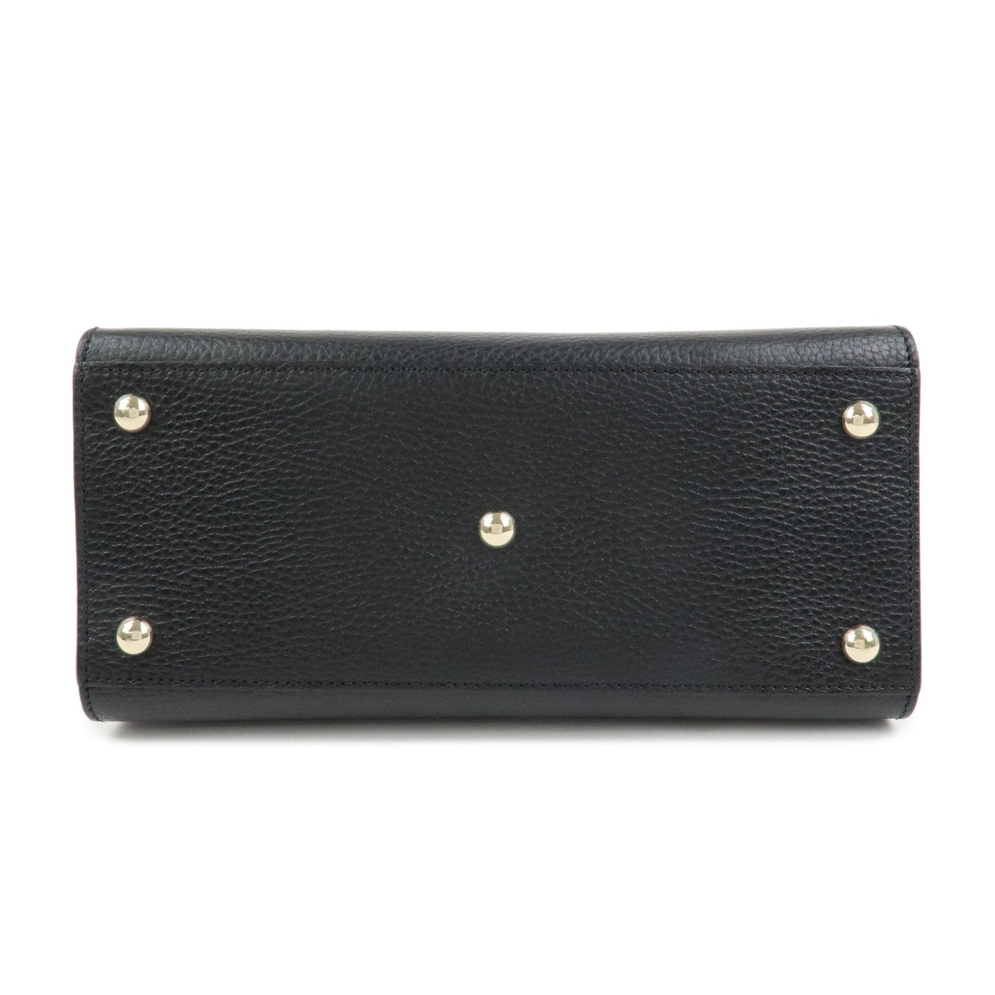 GUCCI SOHO Interlocking G Calf Leather 2Way Bag Black 607722