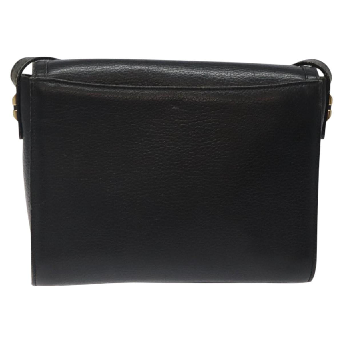 Burberry Nova Check Shoulder Bag Leather Black