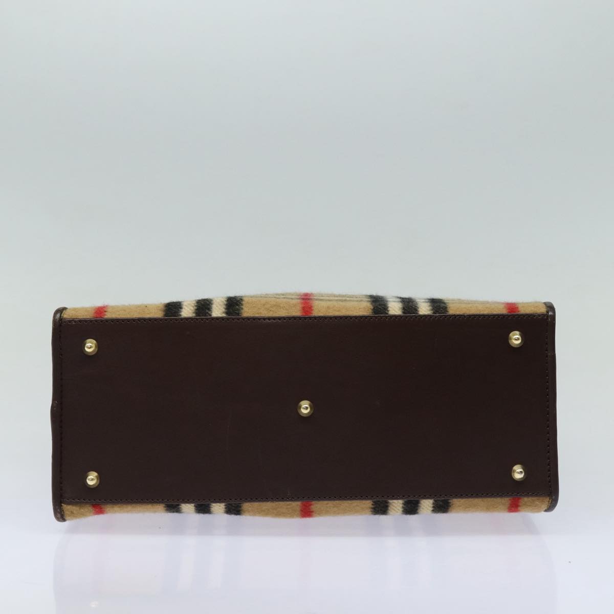 Burberry Nova Check Wool Shoulder Bag Beige Shoulder Bag 1