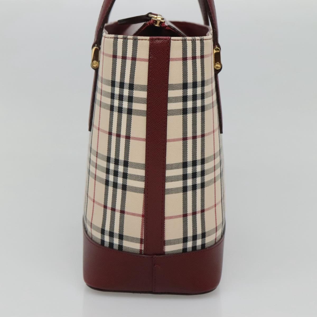 Burberry Nova Check Tote Bag Canvas Beige Tote Bag 141