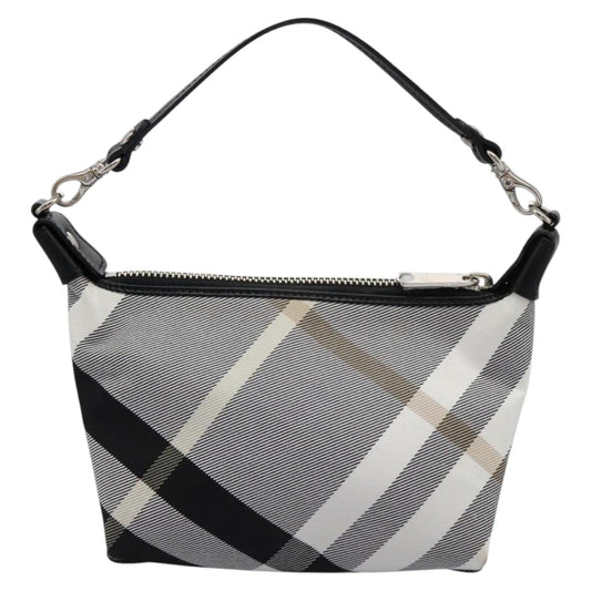 Burberry Nova Check Grey Clutch Bag Canvas Gray
