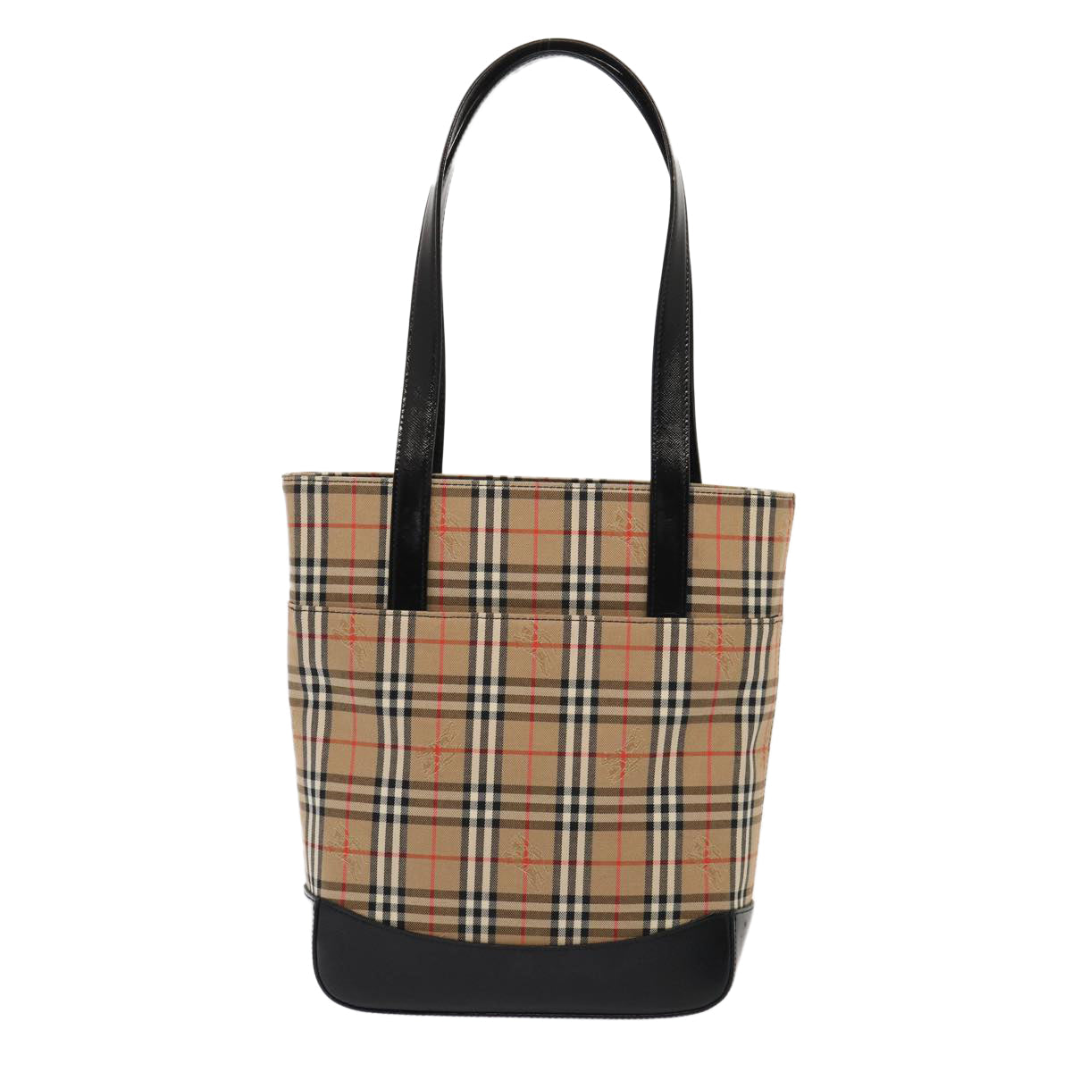 Burberry Nova Check Tote Bag Canvas Beige Tote Bag 73