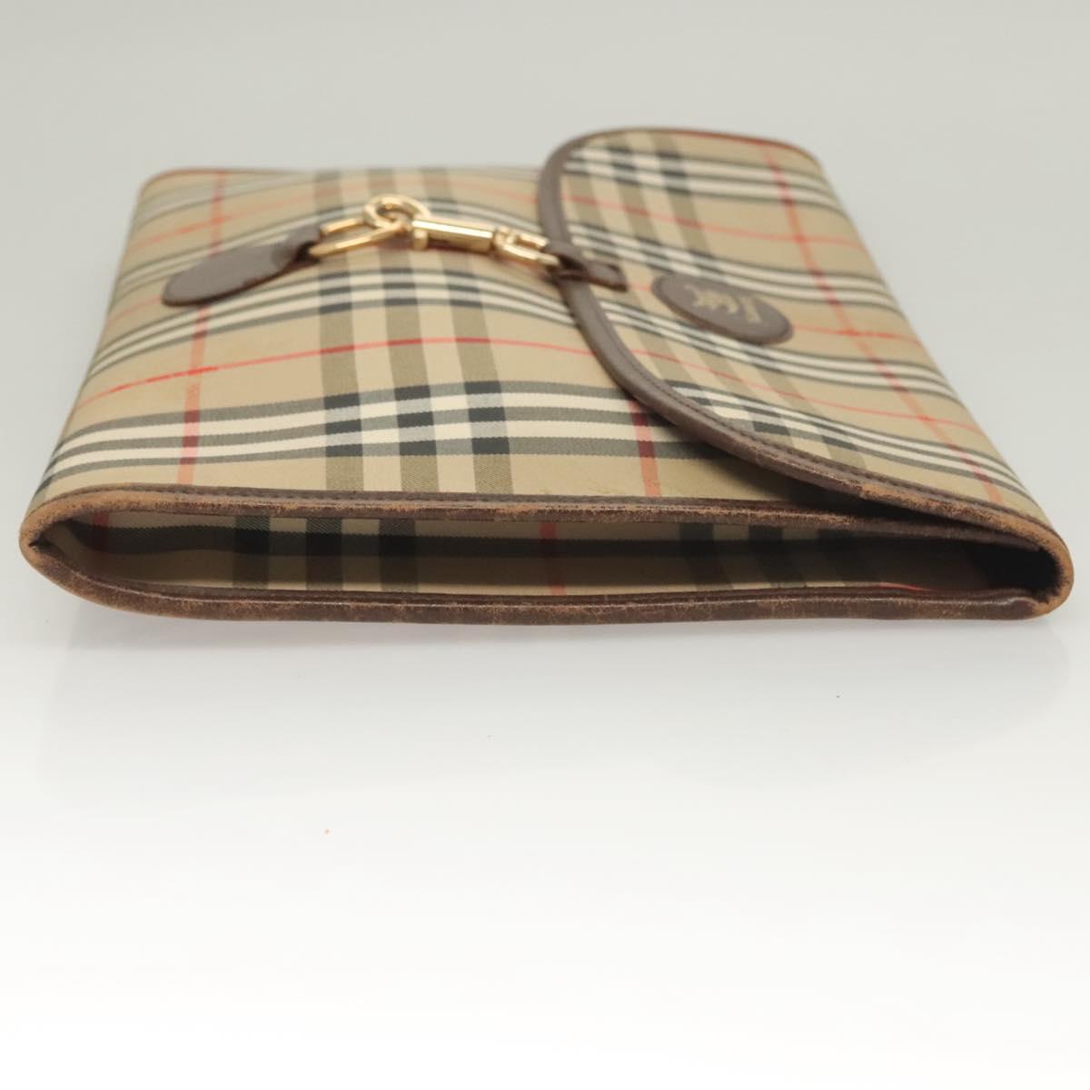 Burberry Nova Check Clutch Bag Canvas Beige Clutch Bag 14
