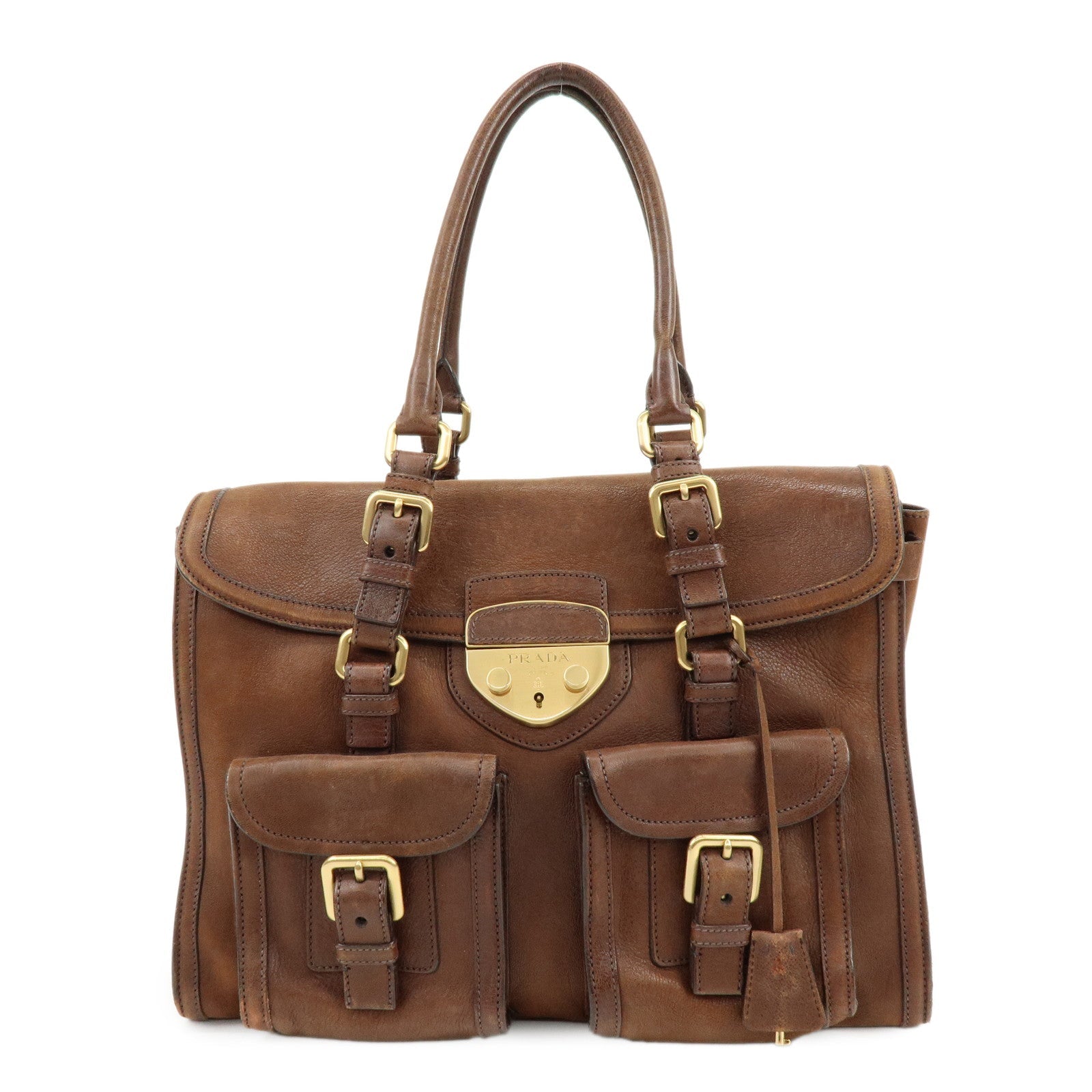 Shoulder Bag Hand Bag Leather Brown